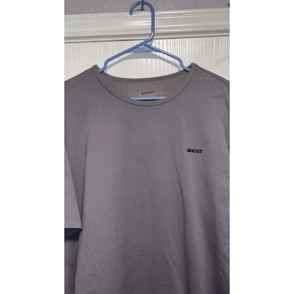 Ghost Golf Men's Short Sleeve T Shirt Polo Gray Graphic Tee Casual Stretch XXL